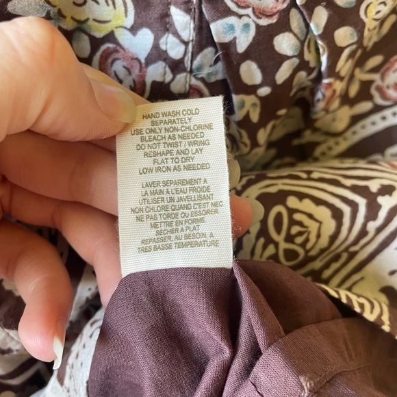 NWT Free People Folklore Shift Dress in Espresso Brown Size 10 - Picture 7 of 9